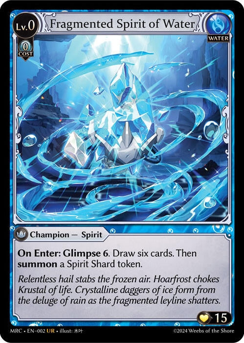 Image for Fragmented Spirit of Water (002) (Mercurial Heart) - Grand Archive TCG