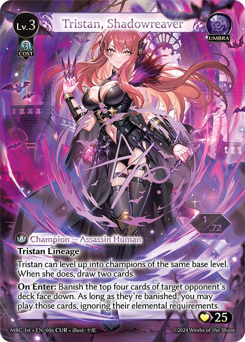 Image for Tristan, Shadowreaver (CUR) (006) (Mercurial Heart) - Grand Archive TCG
