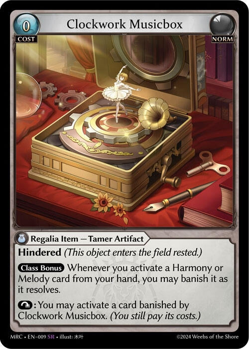Image for Clockwork Musicbox (009) (Mercurial Heart) - Grand Archive TCG
