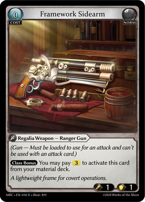 Image for Framework Sidearm (010) (Mercurial Heart) - Grand Archive TCG