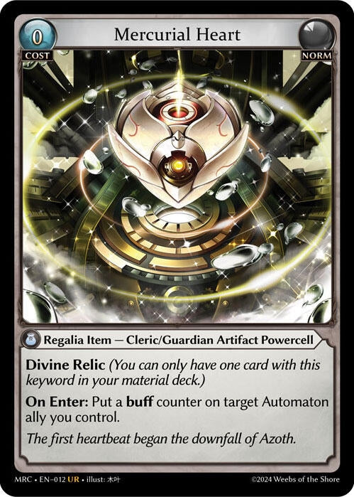 Image for Mercurial Heart (012) (Mercurial Heart) - Grand Archive TCG