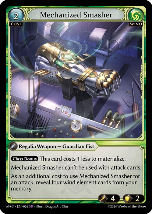Image for Mechanized Smasher (026) (Mercurial Heart) - Grand Archive TCG