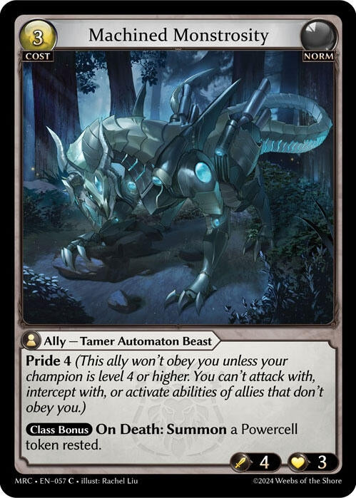 Image for Machined Monstrosity (057) (Mercurial Heart) - Grand Archive TCG