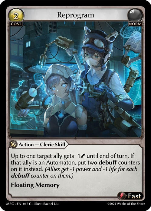 Image for Reprogram (067) (Mercurial Heart) - Grand Archive TCG