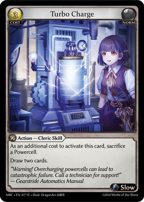 Image for Turbo Charge (077) (Mercurial Heart) - Grand Archive TCG