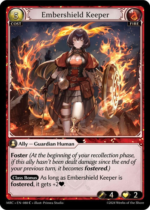 Image for Embershield Keeper (088) (Mercurial Heart) - Grand Archive TCG