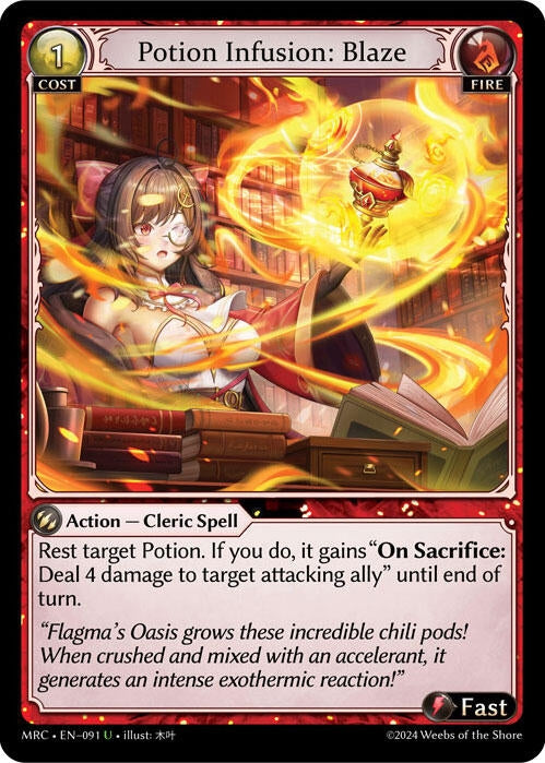 Image for Potion Infusion: Blaze (091) (Mercurial Heart) - Grand Archive TCG