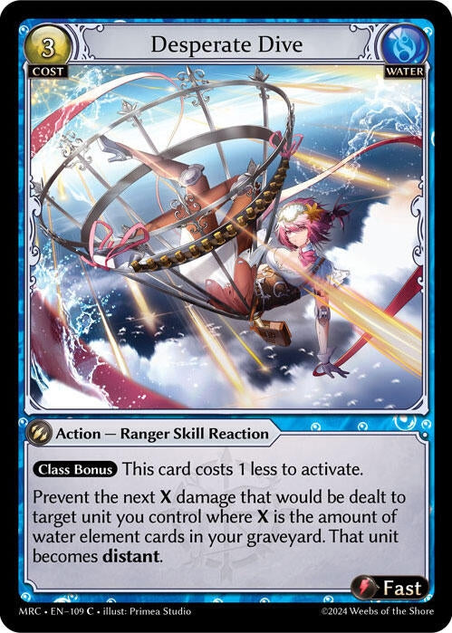 Image for Desperate Dive (109) (Mercurial Heart) - Grand Archive TCG