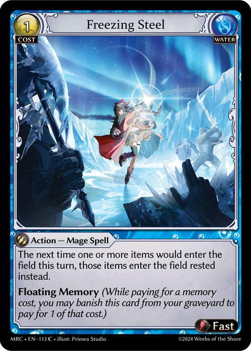 Image for Freezing Steel (113) (Mercurial Heart) - Grand Archive TCG