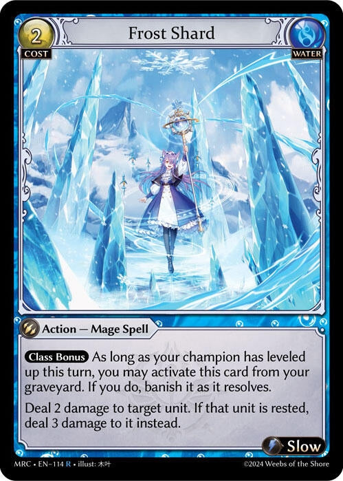 Image for Frost Shard (114) (Mercurial Heart) - Grand Archive TCG