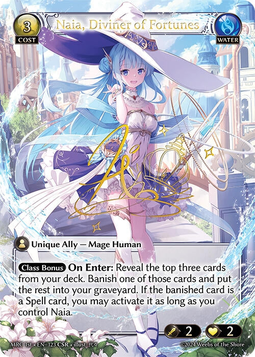 Image for Naia, Diviner of Fortunes (CSR) (123) (Mercurial Heart) - Grand Archive TCG