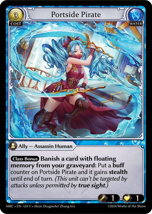 Image for Portside Pirate (124) (Mercurial Heart) - Grand Archive TCG