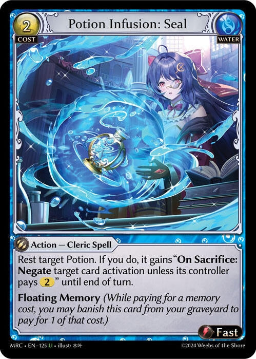 Image for Potion Infusion: Seal (125) (Mercurial Heart) - Grand Archive TCG