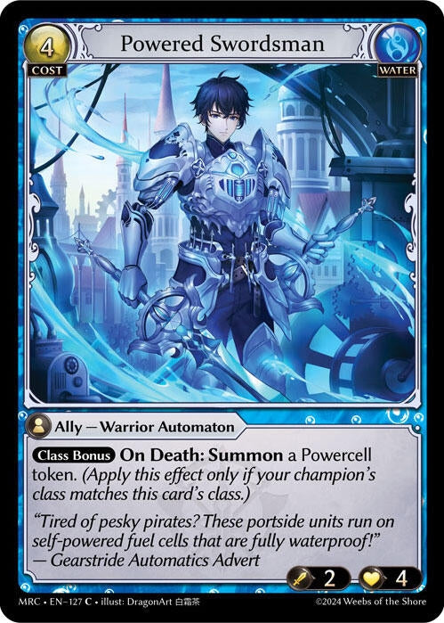 Image for Powered Swordsman (127) (Mercurial Heart) - Grand Archive TCG