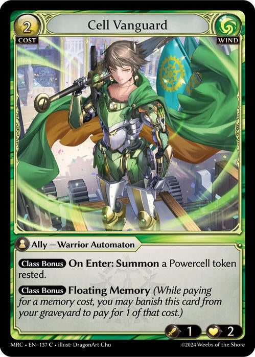 Image for Cell Vanguard (137) (Mercurial Heart) - Grand Archive TCG