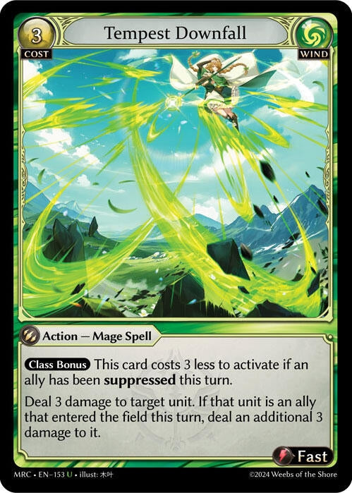 Image for Tempest Downfall (153) (Mercurial Heart) - Grand Archive TCG