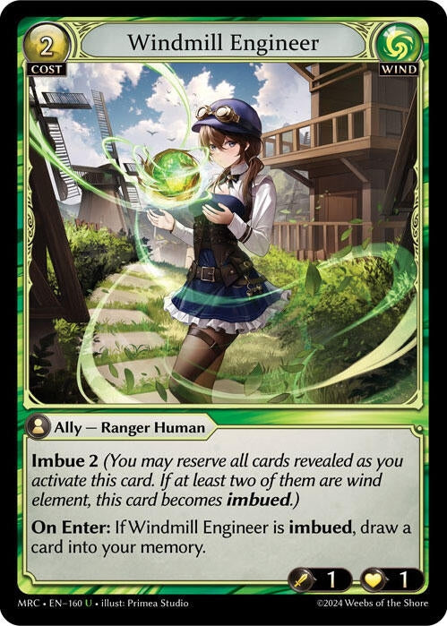 Image for Windmill Engineer (160) (Mercurial Heart) - Grand Archive TCG