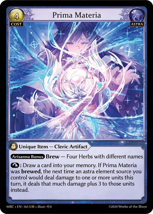Image for Prima Materia (165) (Mercurial Heart) - Grand Archive TCG