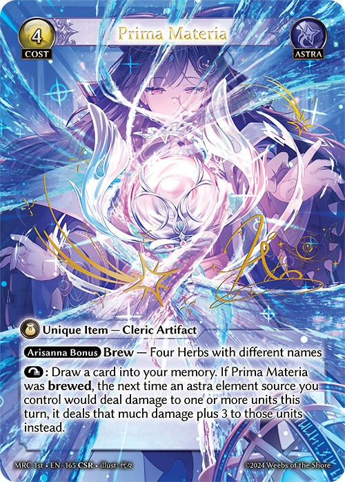 Image for Prima Materia (CSR) (165) (Mercurial Heart) - Grand Archive TCG