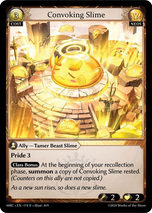 Image for Convoking Slime (174) (Mercurial Heart) - Grand Archive TCG
