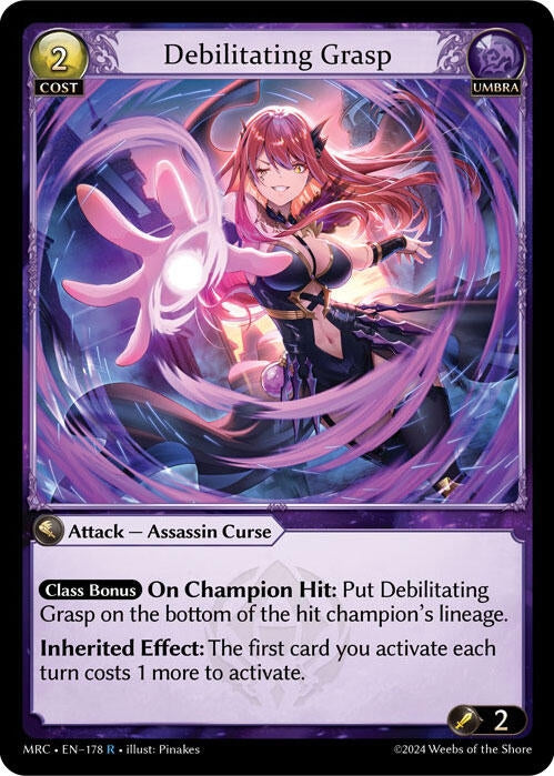 Image for Debilitating Grasp (178) (Mercurial Heart) - Grand Archive TCG