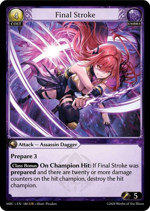 Image for Final Stroke (180) (Mercurial Heart) - Grand Archive TCG