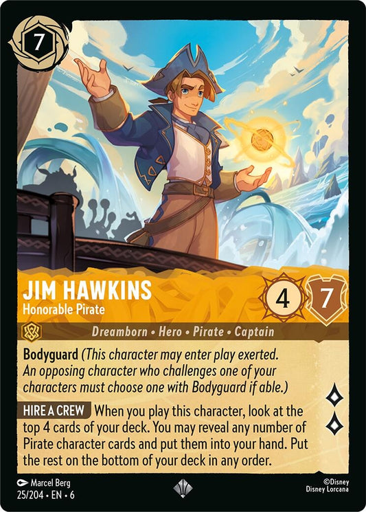 Image for Jim Hawkins - Honorable Pirate (25/204) (Azurite Sea) - Disney Lorcana