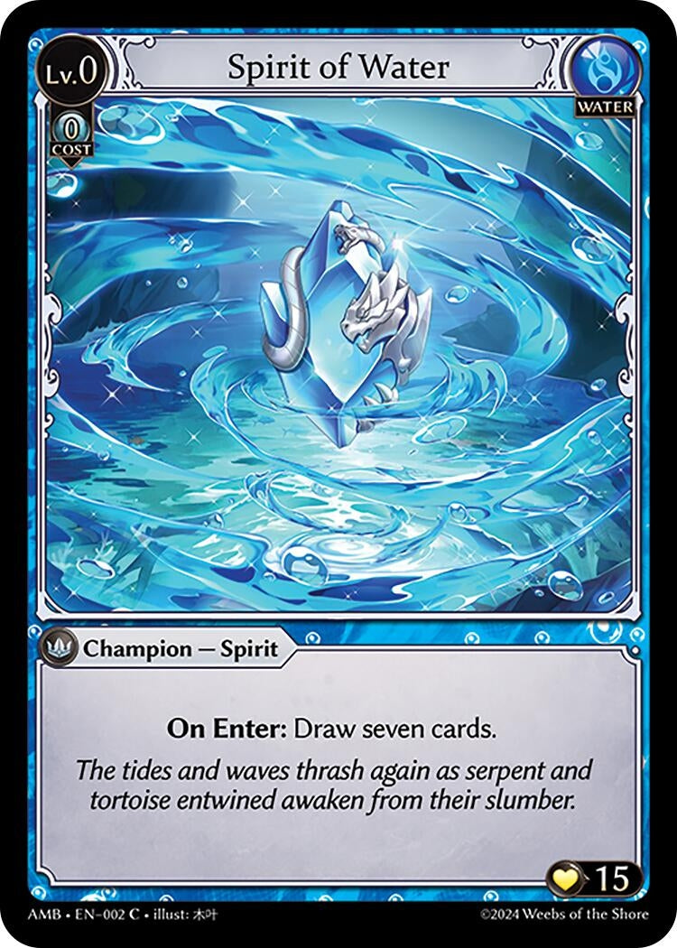 Image for Spirit of Water (002) (Mortal Ambition) - Grand Archive TCG