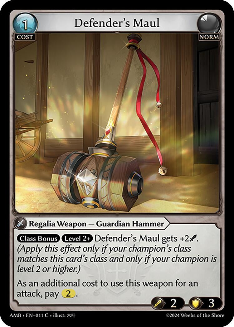 Image for Defender's Maul (011) (Mortal Ambition) - Grand Archive TCG