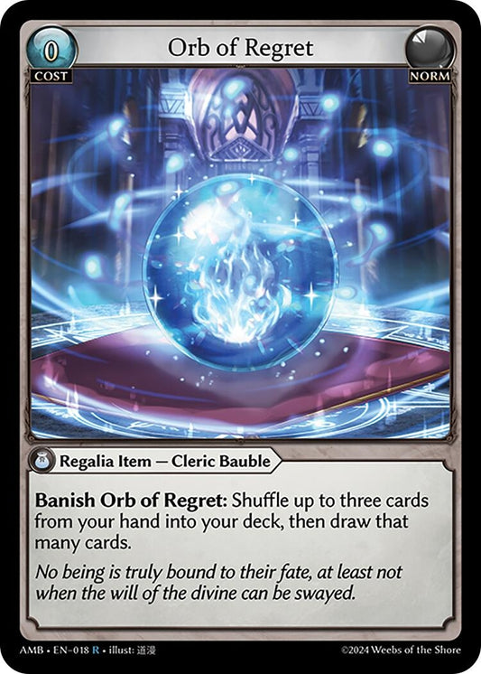 Image for Orb of Regret (018) (Mortal Ambition) - Grand Archive TCG