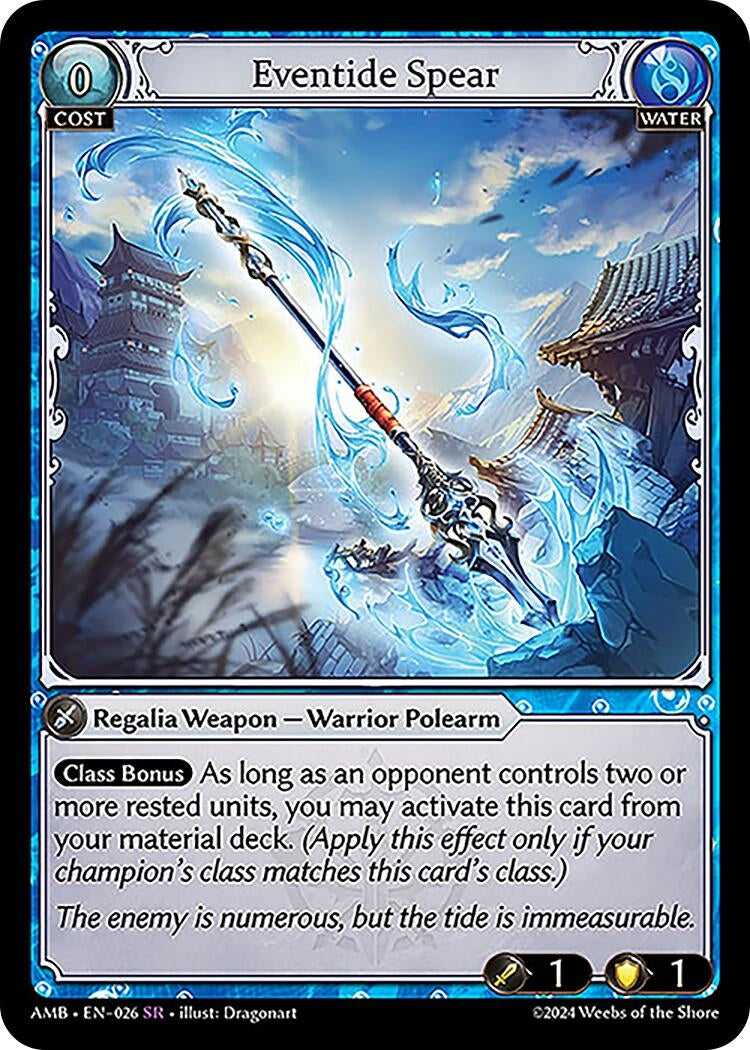 Image for Eventide Spear (026) (Mortal Ambition) - Grand Archive TCG