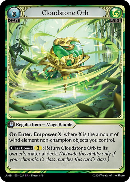 Image for Cloudstone Orb (027) (Mortal Ambition) - Grand Archive TCG