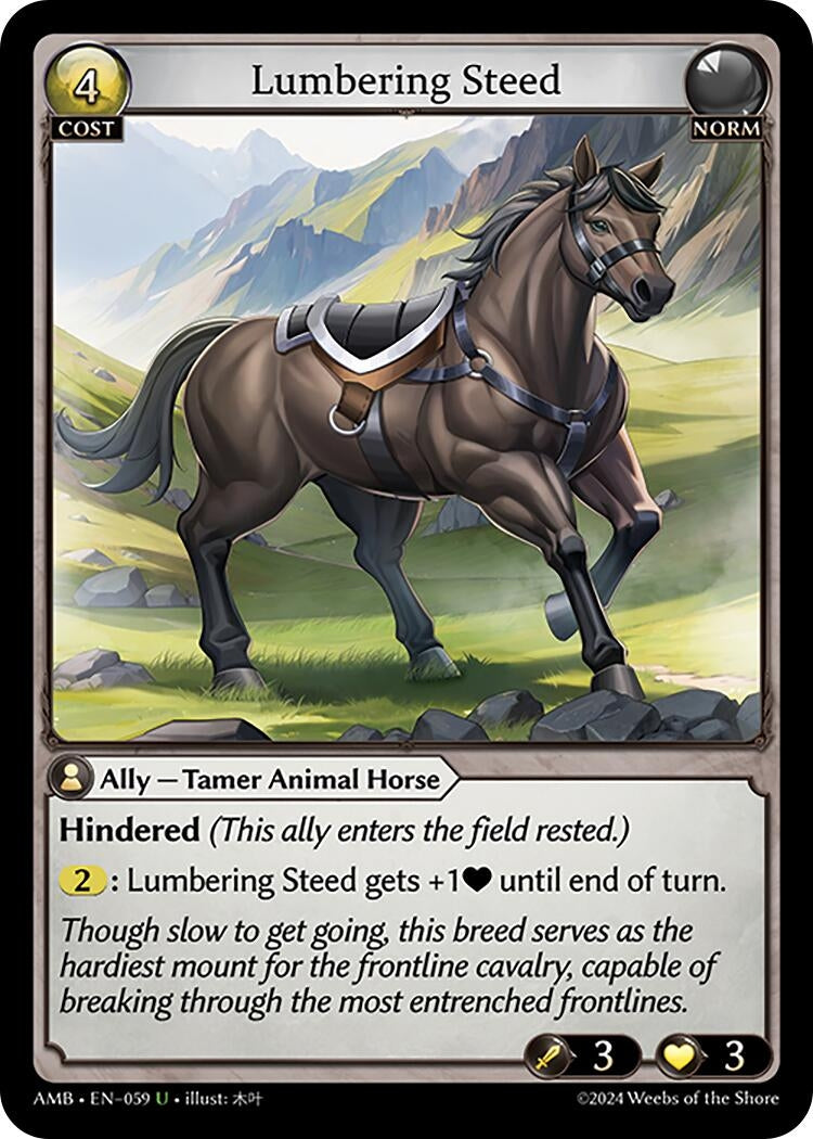 Image for Lumbering Steed (059) (Mortal Ambition) - Grand Archive TCG