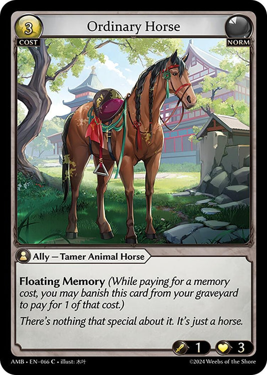 Image for Ordinary Horse (066) (Mortal Ambition) - Grand Archive TCG