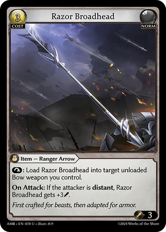 Image for Razor Broadhead (070) (Mortal Ambition) - Grand Archive TCG