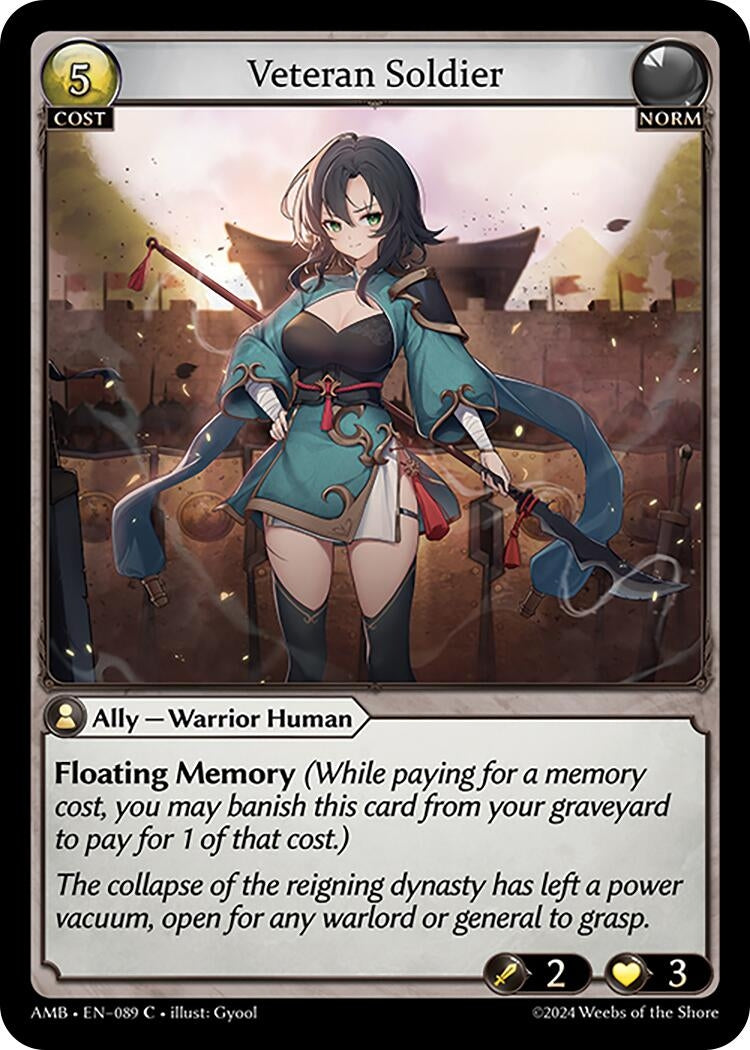 Image for Veteran Soldier (089) (Mortal Ambition) - Grand Archive TCG