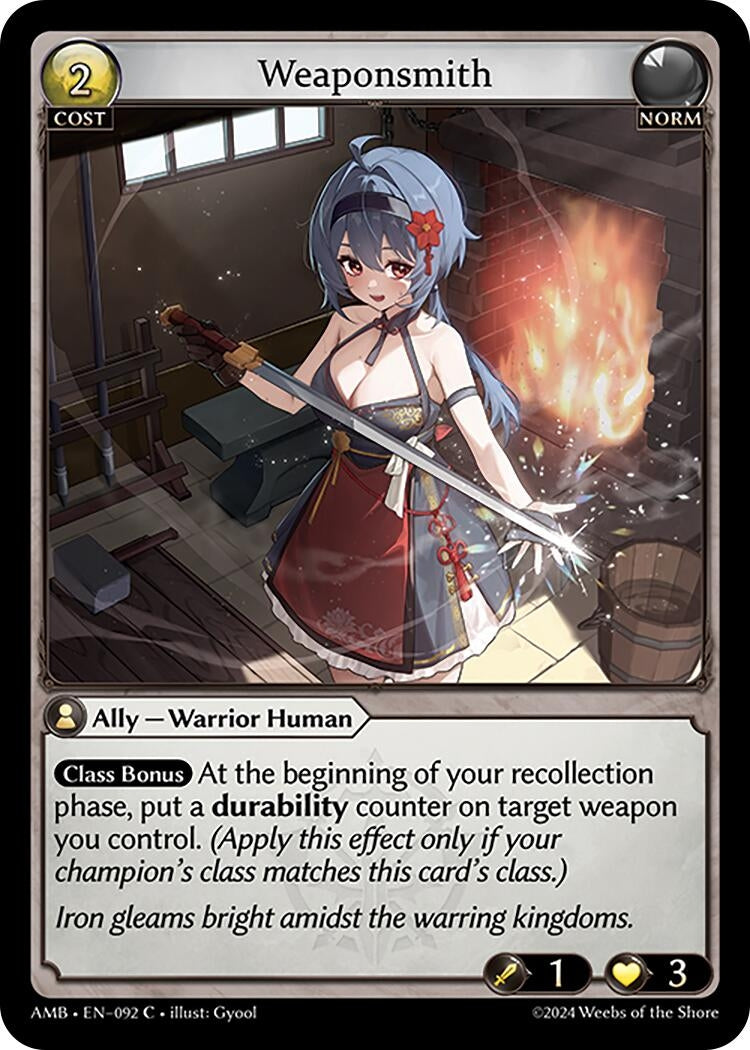 Image for Weaponsmith (092) (Mortal Ambition) - Grand Archive TCG