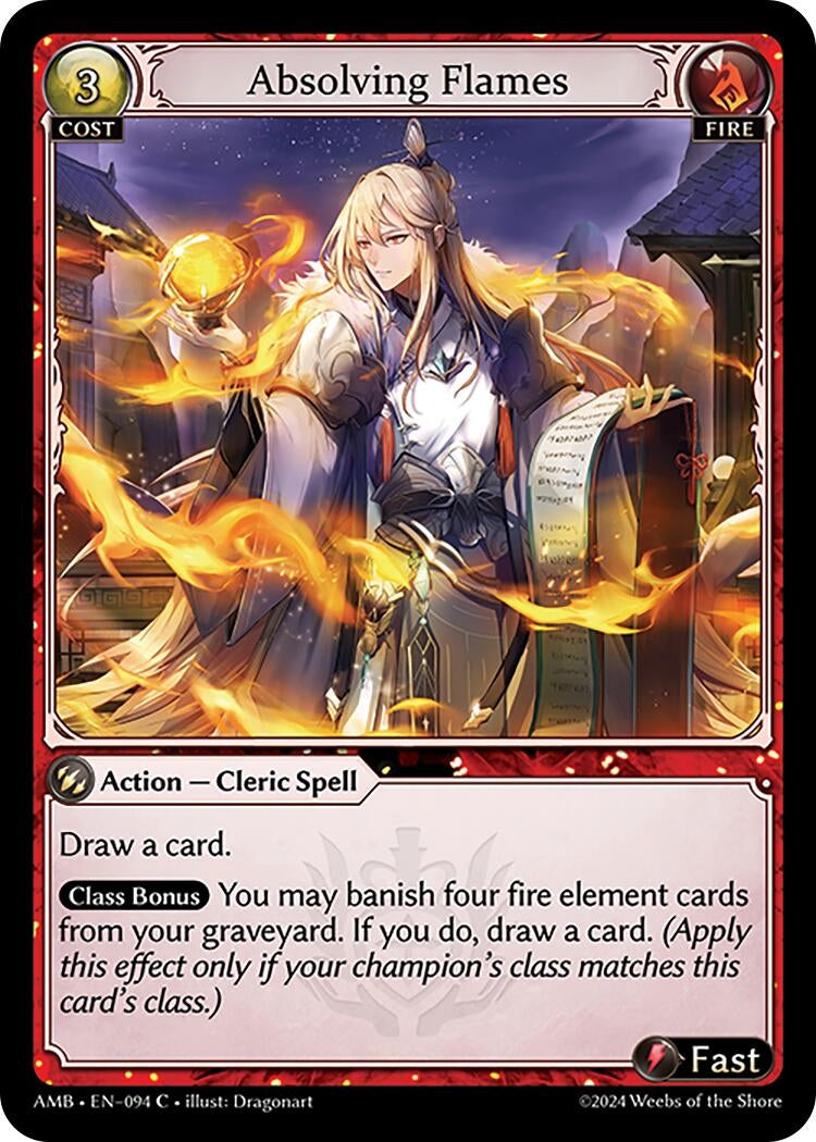 Image for Absolving Flames (094) (Mortal Ambition) - Grand Archive TCG
