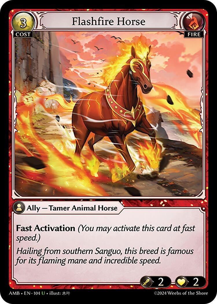 Image for Flashfire Horse (104) (Mortal Ambition) - Grand Archive TCG