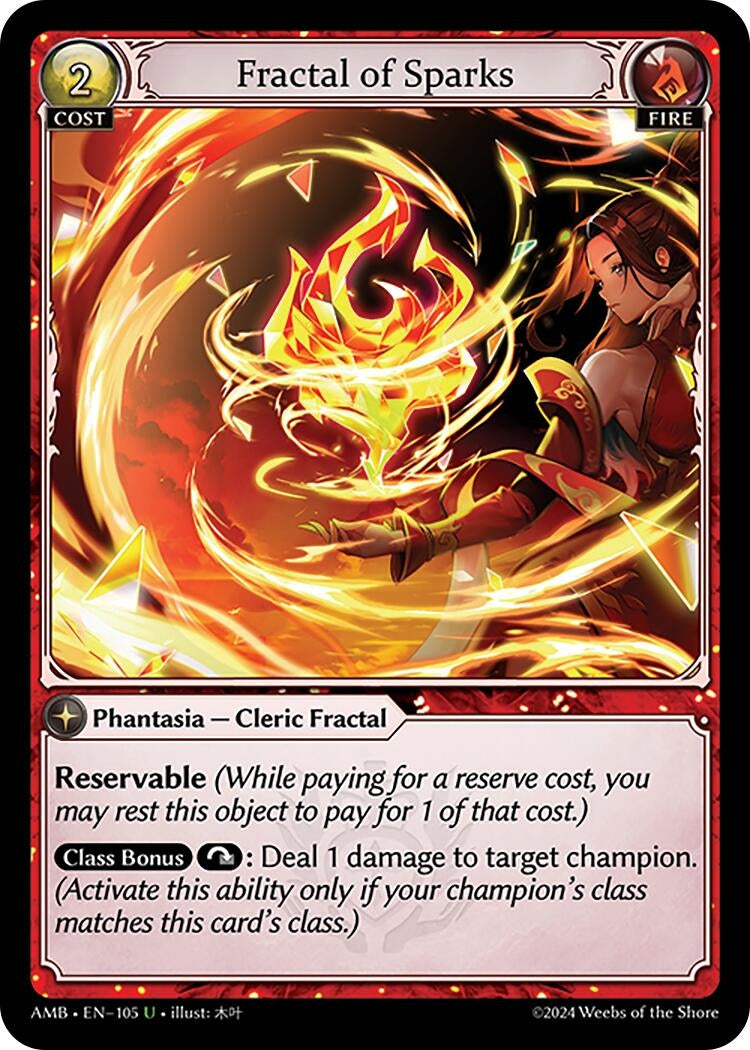 Image for Fractal of Sparks (105) (Mortal Ambition) - Grand Archive TCG