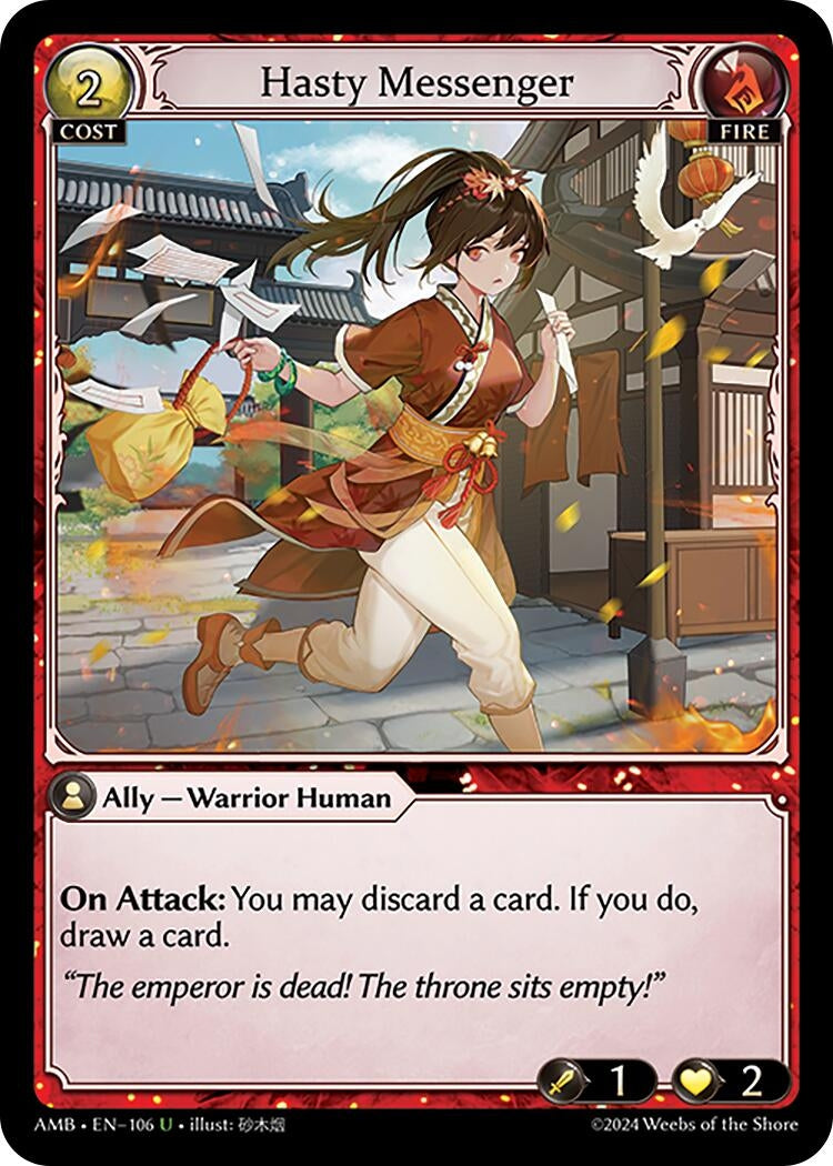 Image for Hasty Messenger (106) (Mortal Ambition) - Grand Archive TCG