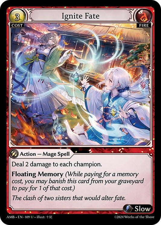 Image for Ignite Fate (109) (Mortal Ambition) - Grand Archive TCG