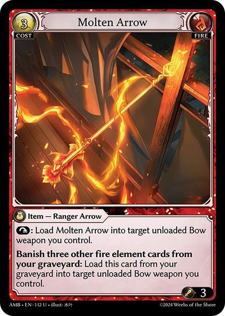 Image for Molten Arrow (112) (Mortal Ambition) - Grand Archive TCG