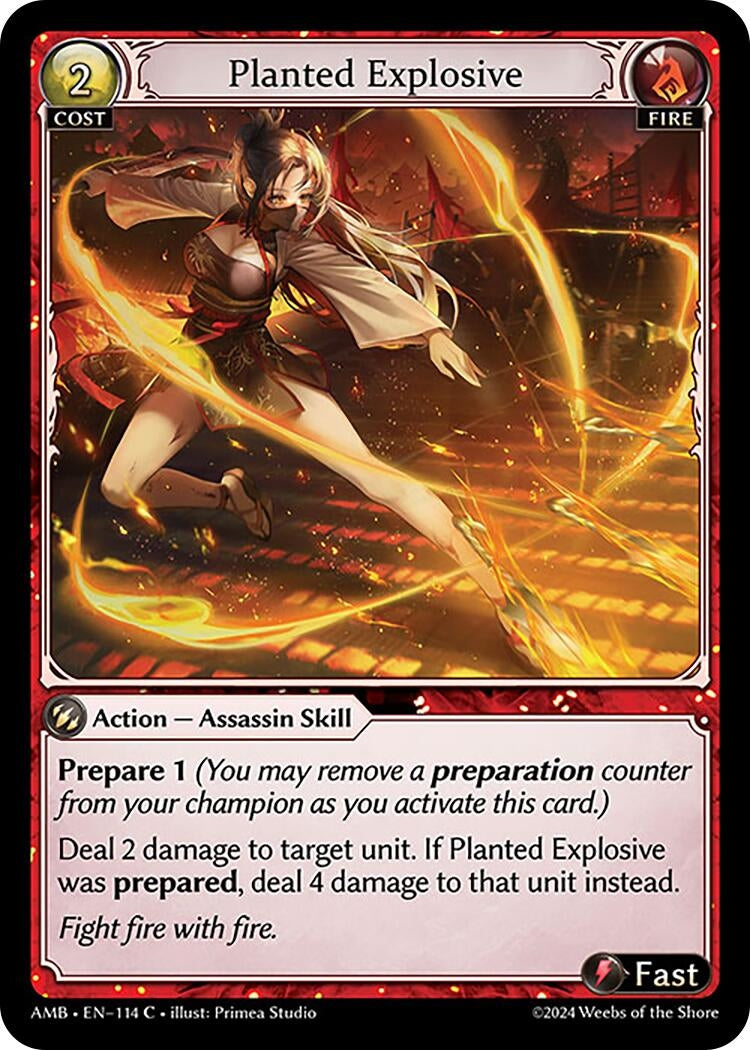 Image for Planted Explosive (114) (Mortal Ambition) - Grand Archive TCG