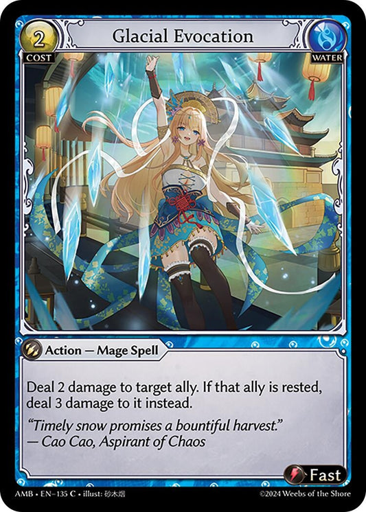 Image for Glacial Evocation (135) (Mortal Ambition) - Grand Archive TCG