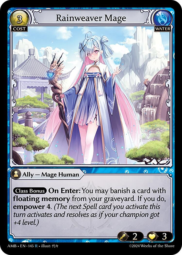 Image for Rainweaver Mage (145) (Mortal Ambition) - Grand Archive TCG