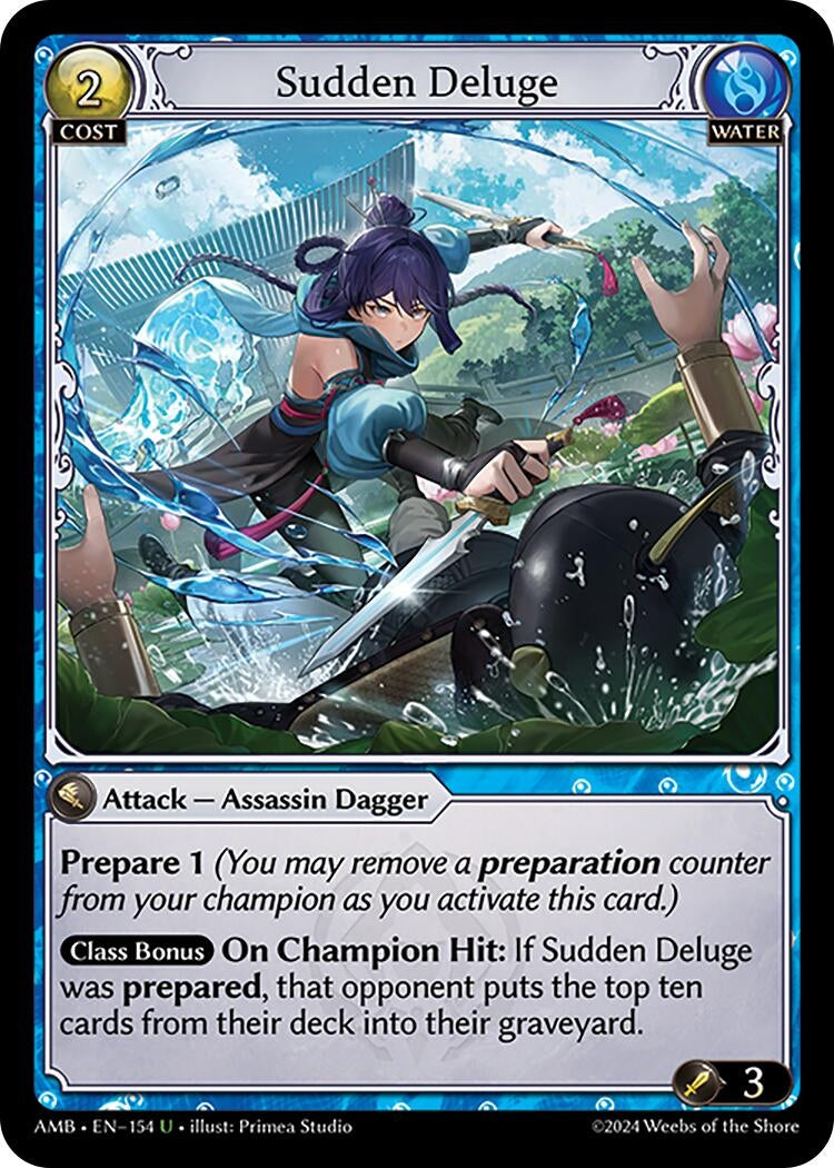 Image for Sudden Deluge (154) (Mortal Ambition) - Grand Archive TCG