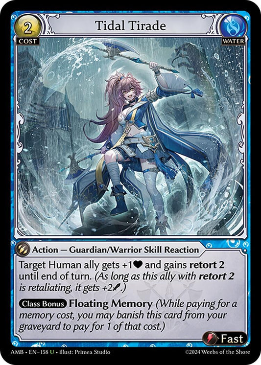 Image for Tidal Tirade (158) (Mortal Ambition) - Grand Archive TCG