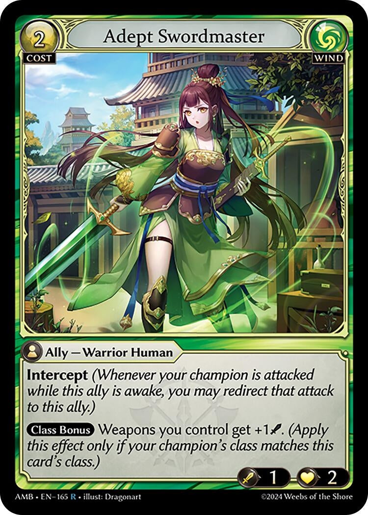Image for Adept Swordmaster (165) (Mortal Ambition) - Grand Archive TCG