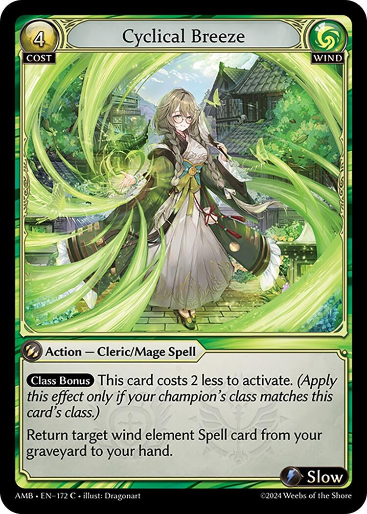Image for Cyclical Breeze (172) (Mortal Ambition) - Grand Archive TCG